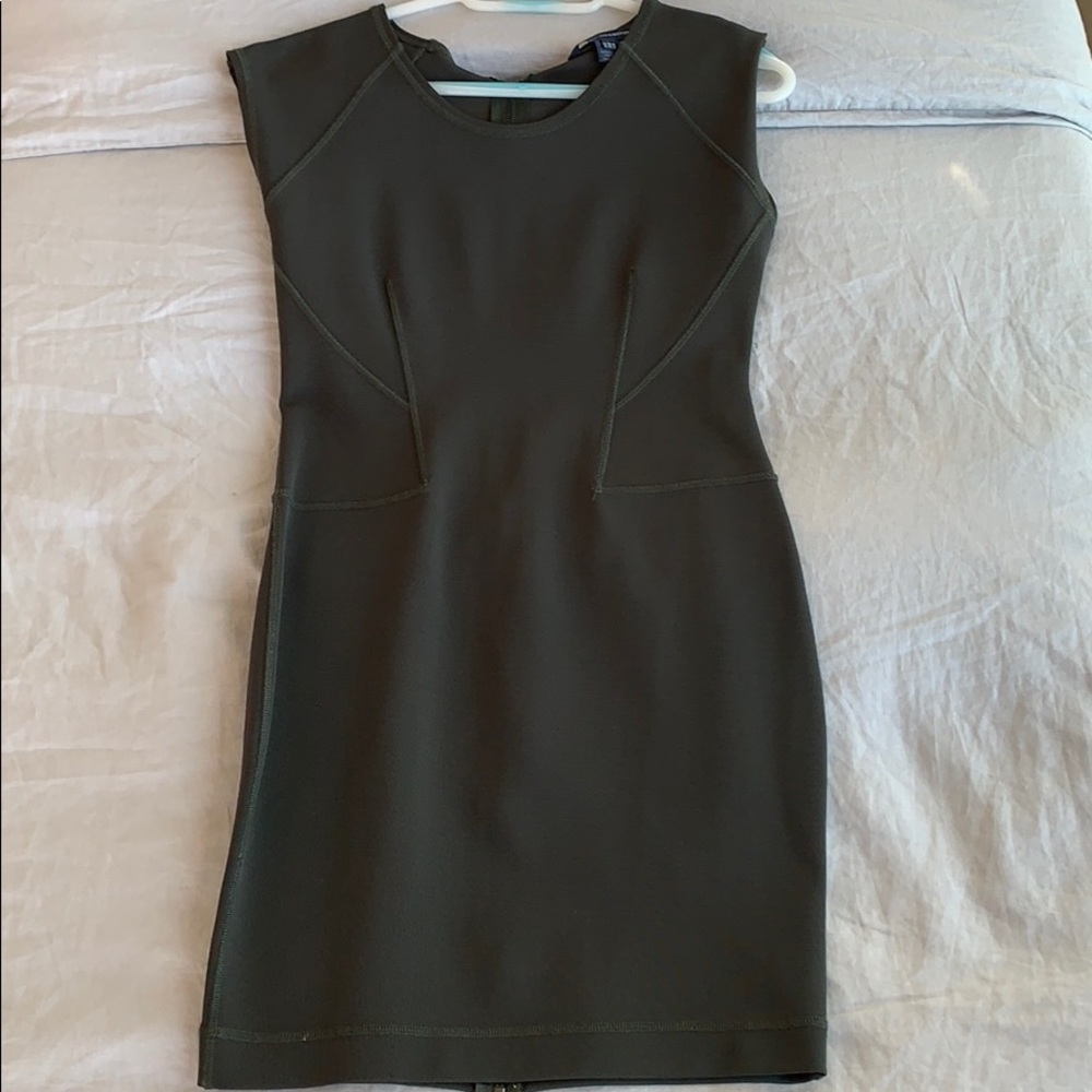 French connection Dark Green Bandage Dress Size 10